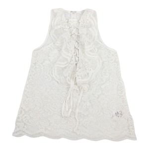 Endless Rose Full Lace Sleeveless Corset Top Size Small Womens White Sexy S